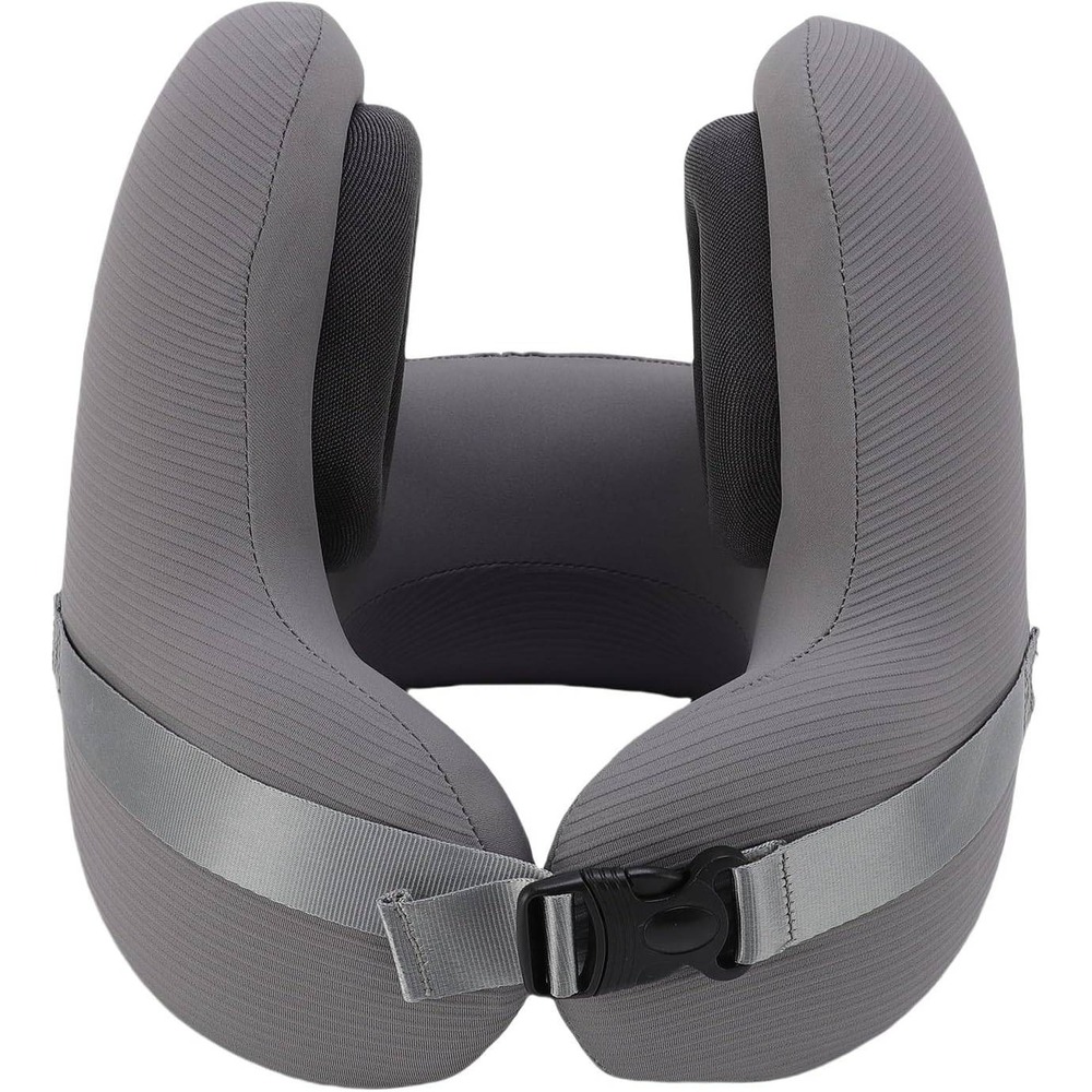 Neck Pillow with Noise Canceling Earmuffs, Memory Foam U Shaped Neck Support